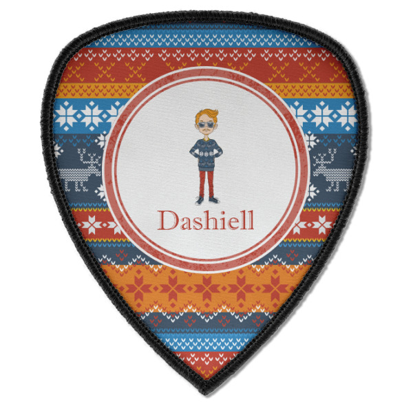 Custom Design - Iron On Patch - Shield - Style A - Front