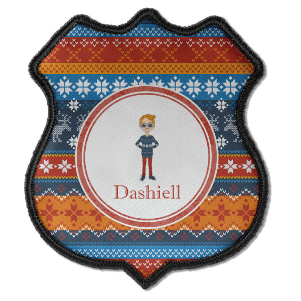 Custom Design - Iron On Patch - Shield - Style C - Front