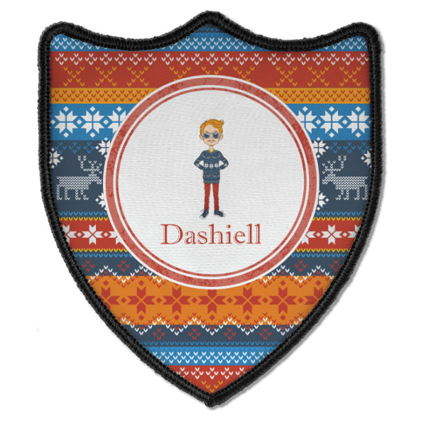 Custom Design - Iron On Patch - Shield - Style B - Front