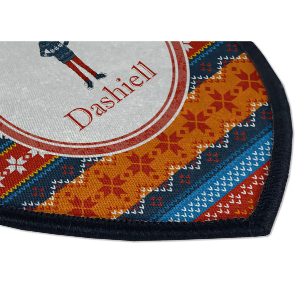 Custom Design - Iron On Patch - Shield - Style B - Closeup