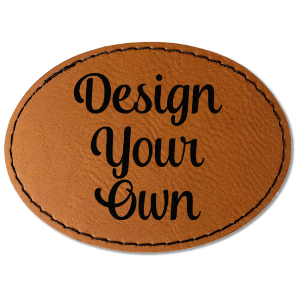 Custom Design - Leatherette Patches - Oval