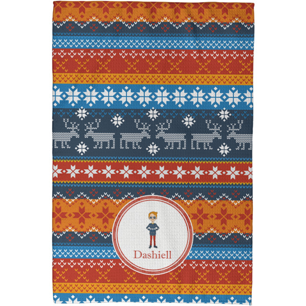 Custom Design - Waffle Weave Towel - Full Color Print - Approval Image