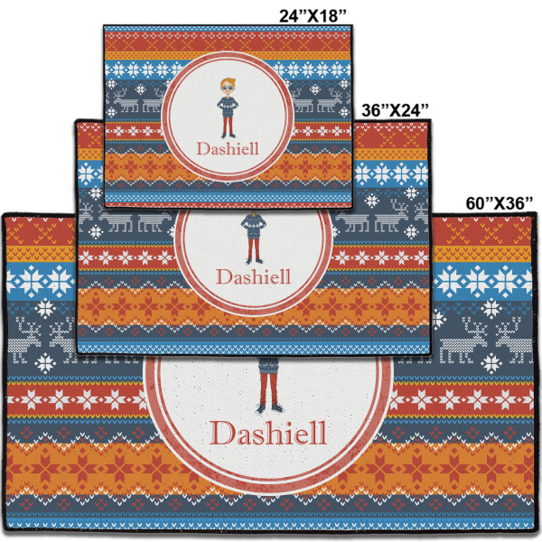 Custom Design - Door Mats - Size Comparison