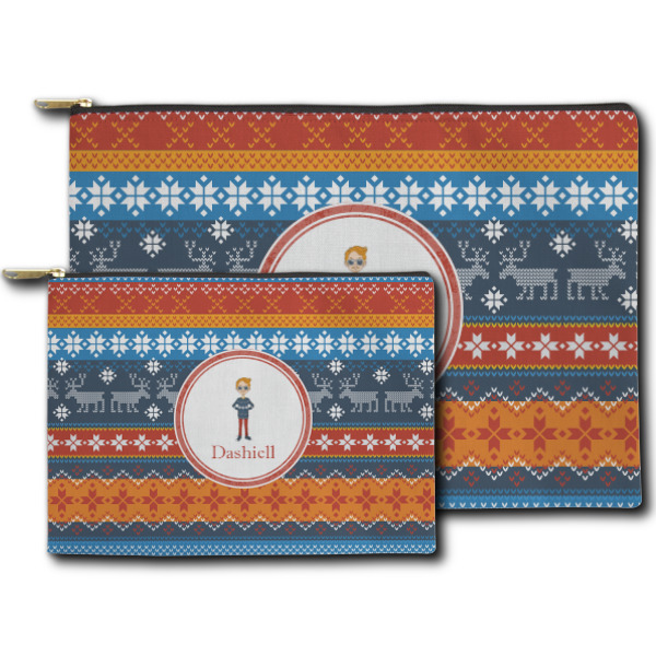 Custom Design - Zippered Pouches - Size Comparison