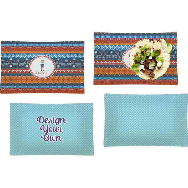 Custom Design - Set of Rectangular Dinner Plates