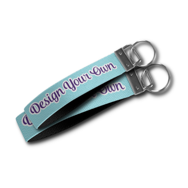 Custom Design - Webbing Keychain FOBs - Size Comparison