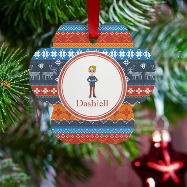 Custom Design - Metal Paw Ornament - Lifestyle