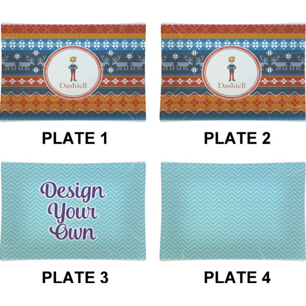 Custom Design - Set of Rectangular Appetizer / Dessert Plates (Approval)
