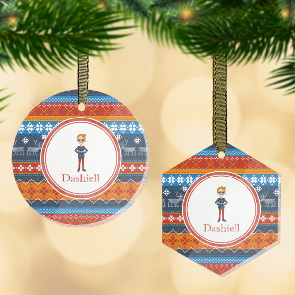 Custom Design Your Own Flat Glass Ornament
