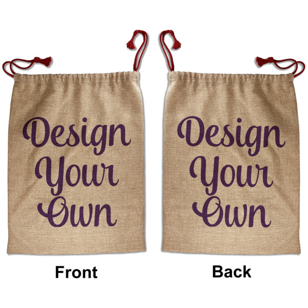 Custom Design - Santa Bag - Front and Back