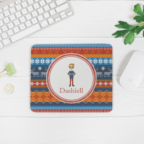 Custom Design - Rectangular Mouse Pad - LIFESTYLE 2