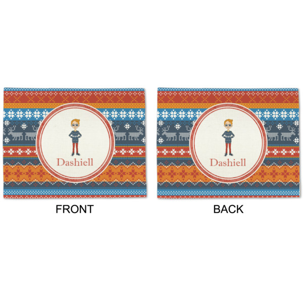 Custom Design - Linen Placemat - APPROVAL (double sided)