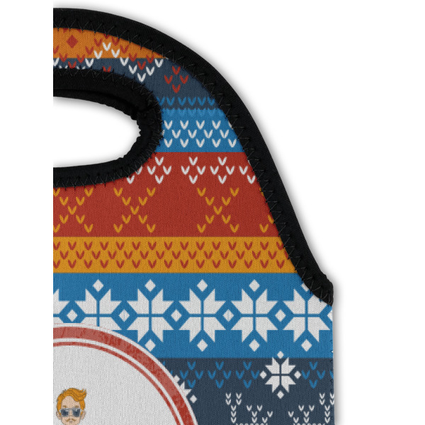 Custom Design - Double Wine Tote - Top Closeup