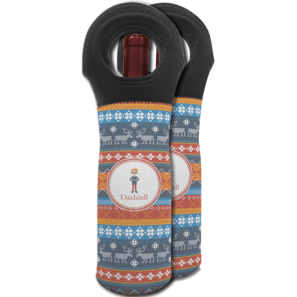 Custom Design - Wine Tote Bag - Two Bags