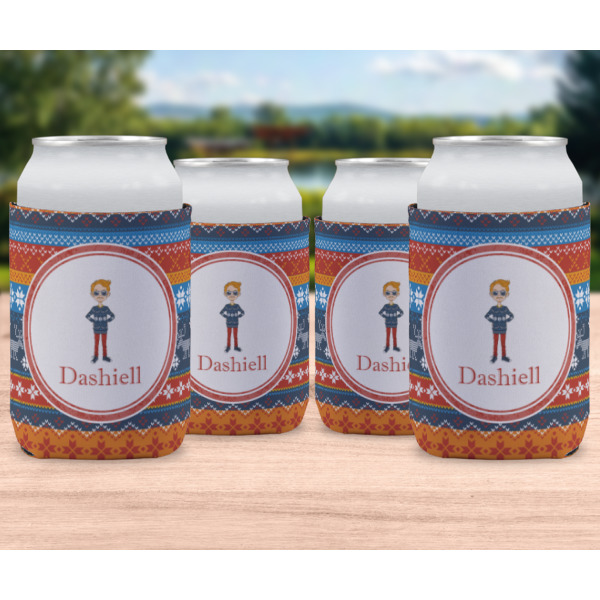 Custom Design - Can Cooler - Standard 12oz - Set of 4 - In Context