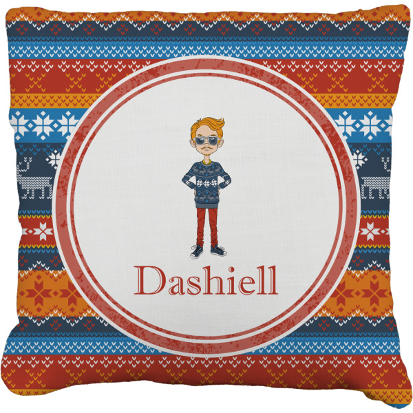 Custom Design Your Own Faux-Linen Throw Pillow 18"