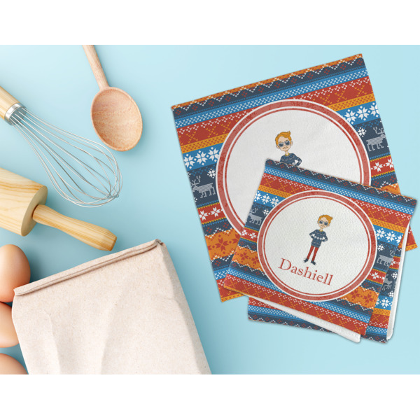 Custom Design - Microfiber Dish Rag - LIFESTYLE