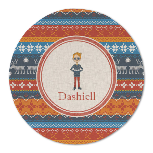 Custom Design Your Own Round Linen Placemat