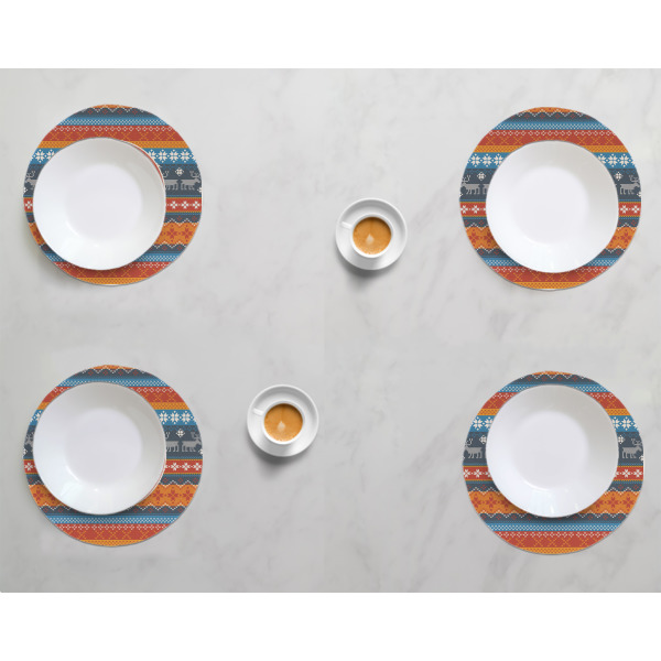 Custom Design - Round Linen Placemats - LIFESTYLE (set of 4)