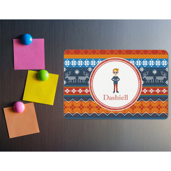Custom Design - Rectangular Fridge Magnet - LIFESTYLE