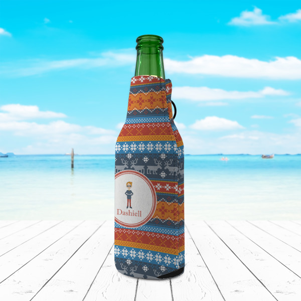 Custom Design - Zipper Bottle Cooler - LIFESTYLE