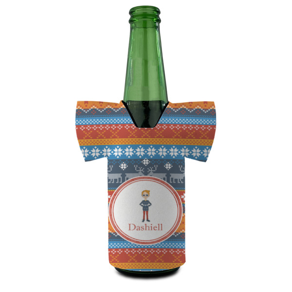 Custom Design - Jersey Bottle Cooler - FRONT (on bottle)