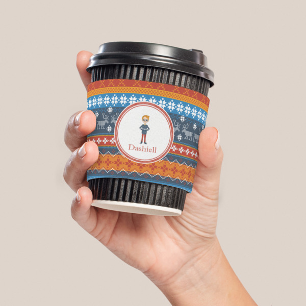 Custom Design - Coffee Cup Sleeve - LIFESTYLE