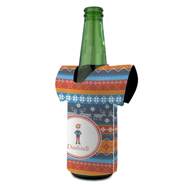 Custom Design - Jersey Bottle Cooler - ANGLE (on bottle)