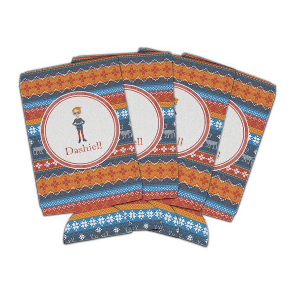 Custom Design Your Own Can Cooler - 16 oz - Set of 4