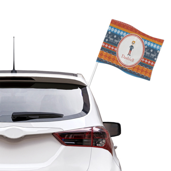 Custom Design - Car Flag - Large - LIFESTYLE