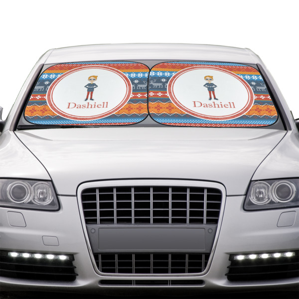 Custom Design - Car Sun Shades - IN CONTEXT