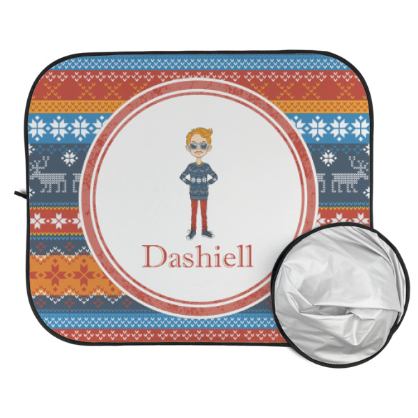 Custom Design - Car Sun Shades - FOLDED & UNFOLDED