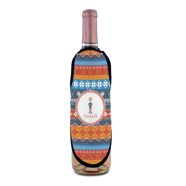 Custom Design - Wine Bottle Apron - IN CONTEXT