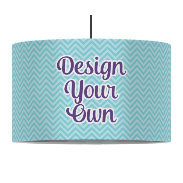 Custom Design - 12" Drum Lampshade - PENDANT (Fabric)