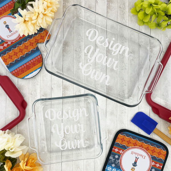 Custom Design - Glass Baking Dish Set - Lifestyle