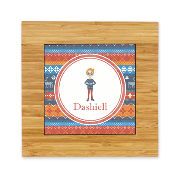 Custom Design Your Own Bamboo Trivet with Ceramic Tile Insert