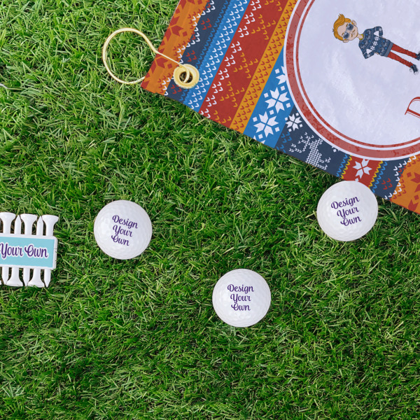 Custom Design - Golf Balls - Generic - Set of 3 - LIFESTYLE