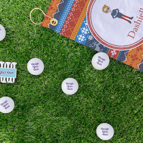 Custom Design - Golf Balls - Generic - Set of 12 - LIFESTYLE