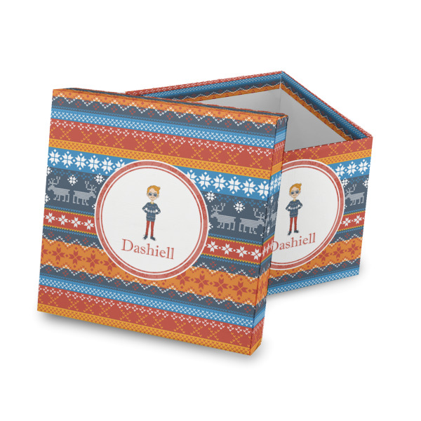 Custom Design Your Own Gift Box with Lid - Canvas Wrapped