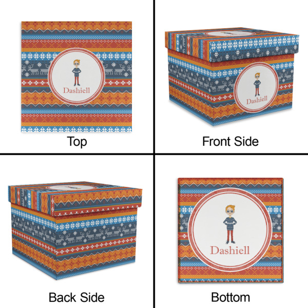 Custom Design - Gift Boxes with Lid - Canvas Wrapped - X-Large - Approval