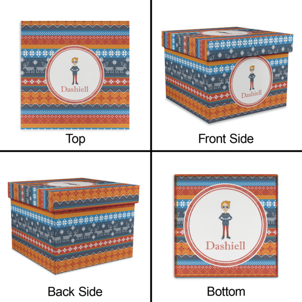 Custom Design - Gift Boxes with Lid - Canvas Wrapped - Large - Approval