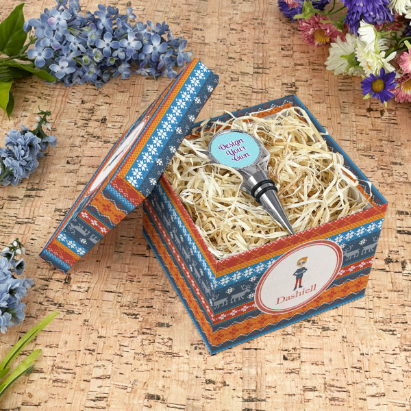 Custom Design - Gift Boxes with Lid - Canvas Wrapped - Medium - In Context