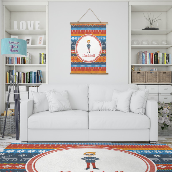 Custom Design - Wall Hanging Tapestry - Portrait - In Context