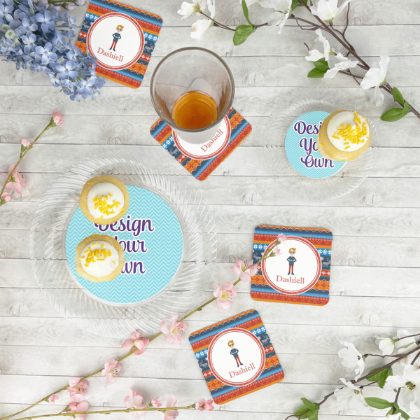 Custom Design - Plastic Party Appetizer & Dessert Plates - In Context