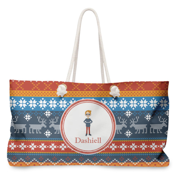 Custom Design Your Own Large Tote Bag with Rope Handles