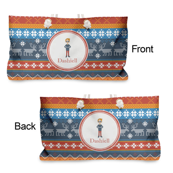 Custom Design - Large Rope Tote - From & Back View