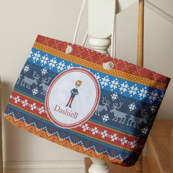 Custom Design - Large Rope Tote - Life Style