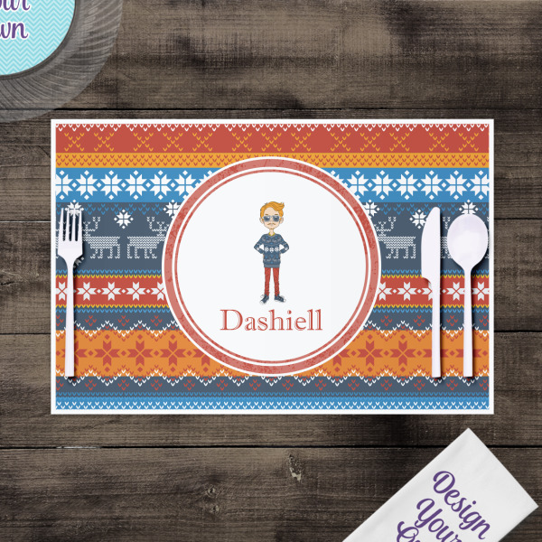 Custom Design - Disposable Paper Placemat - In Context