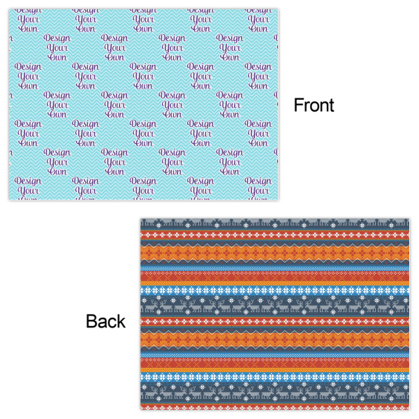 Custom Design - Wrapping Paper Sheet - Double Sided - Front & Back