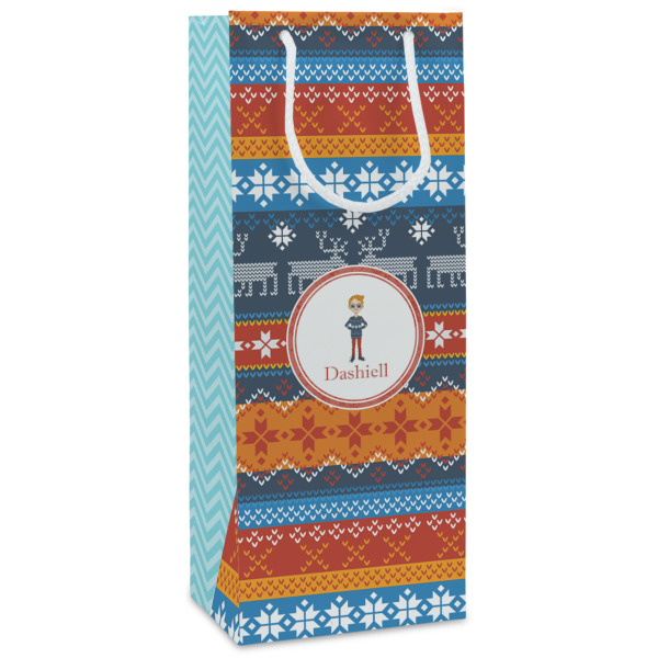 Custom Design Your Own Wine Gift Bags - Matte